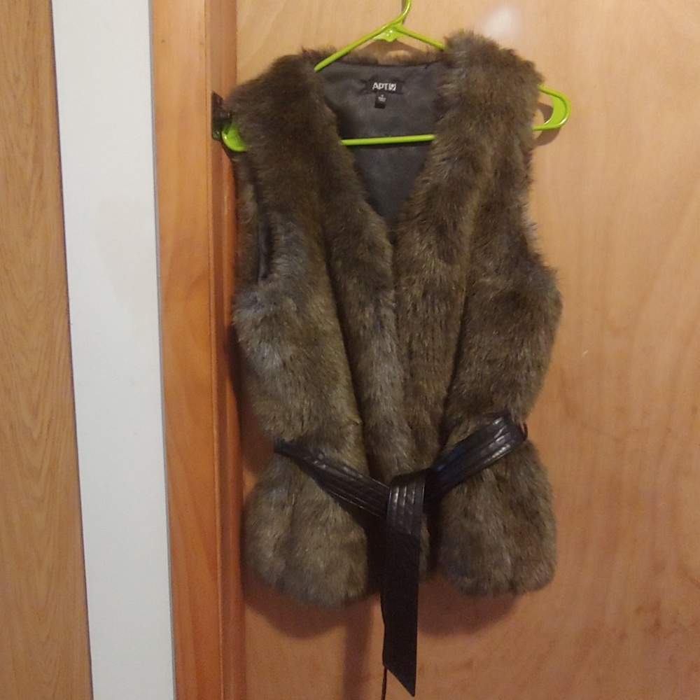 Faux fur vest